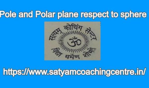 Pole and Polar plane respect to sphere