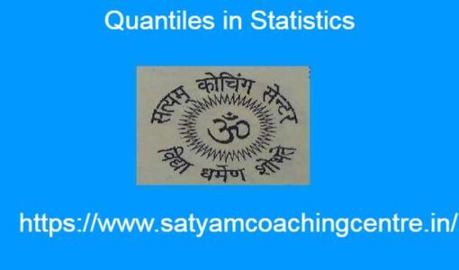 Quantiles in Statistics