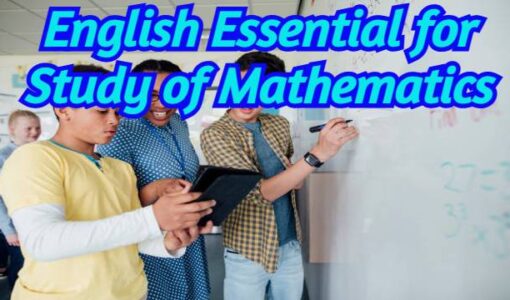 English Essential for Study of Maths?