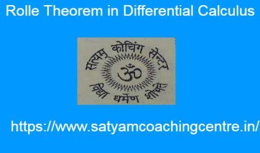 Rolle Theorem in Differential Calculus