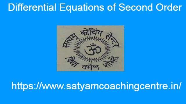 Differential Equations of Second Order