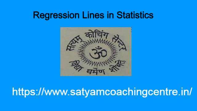 Regression Lines in Statistics