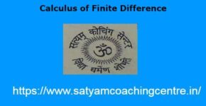 Calculus of Finite Difference