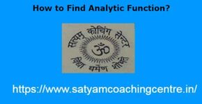 How to Find Analytic Function?