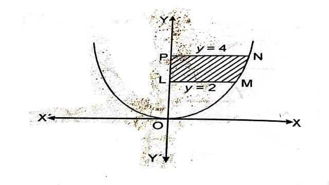 Area Under Simple Curves by Integral