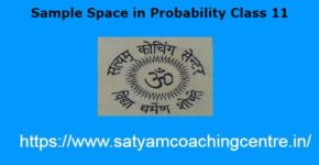 Sample Space in Probability Class 11