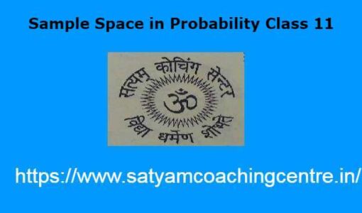 Sample Space in Probability Class 11