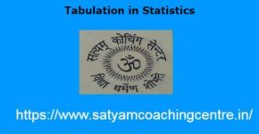 Tabulation in Statistics