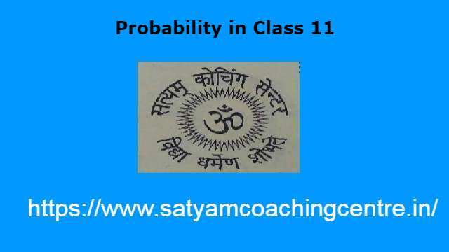 Probability in Class 11