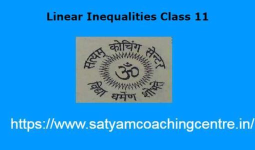 Linear Inequalities Class 11