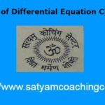 Order of Differential Equation Class12